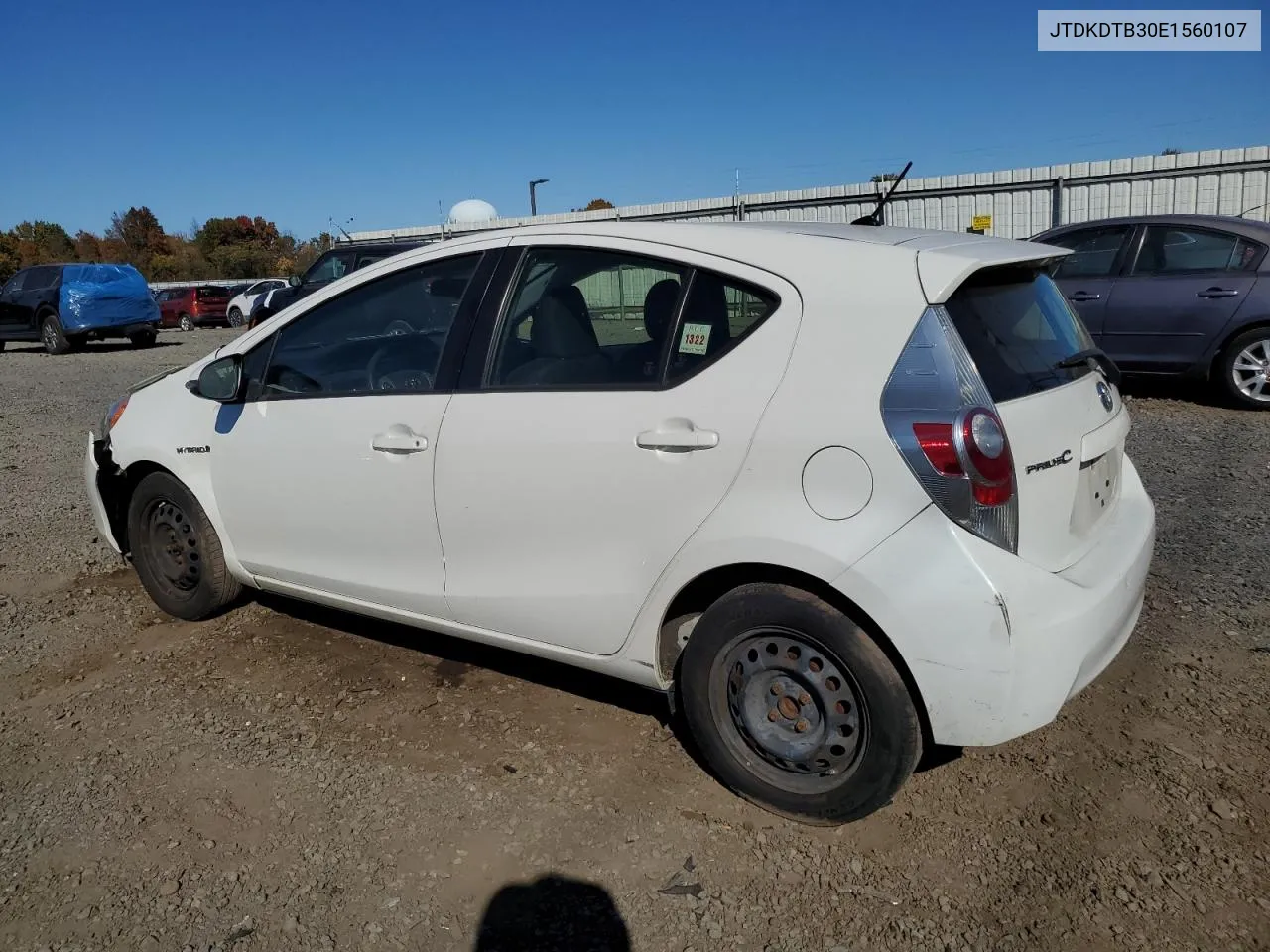 2014 Toyota Prius C VIN: JTDKDTB30E1560107 Lot: 76780094