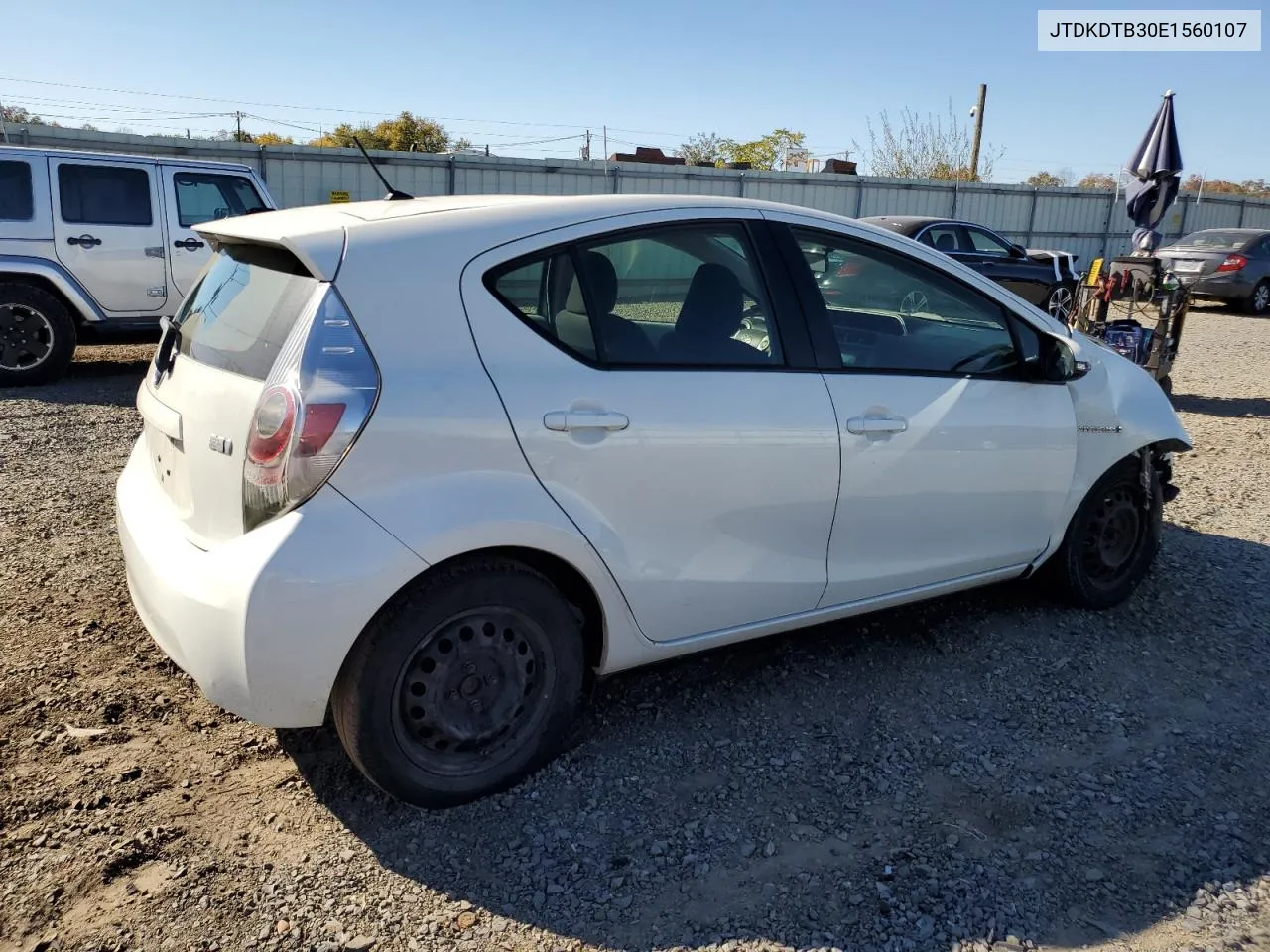 2014 Toyota Prius C VIN: JTDKDTB30E1560107 Lot: 76780094