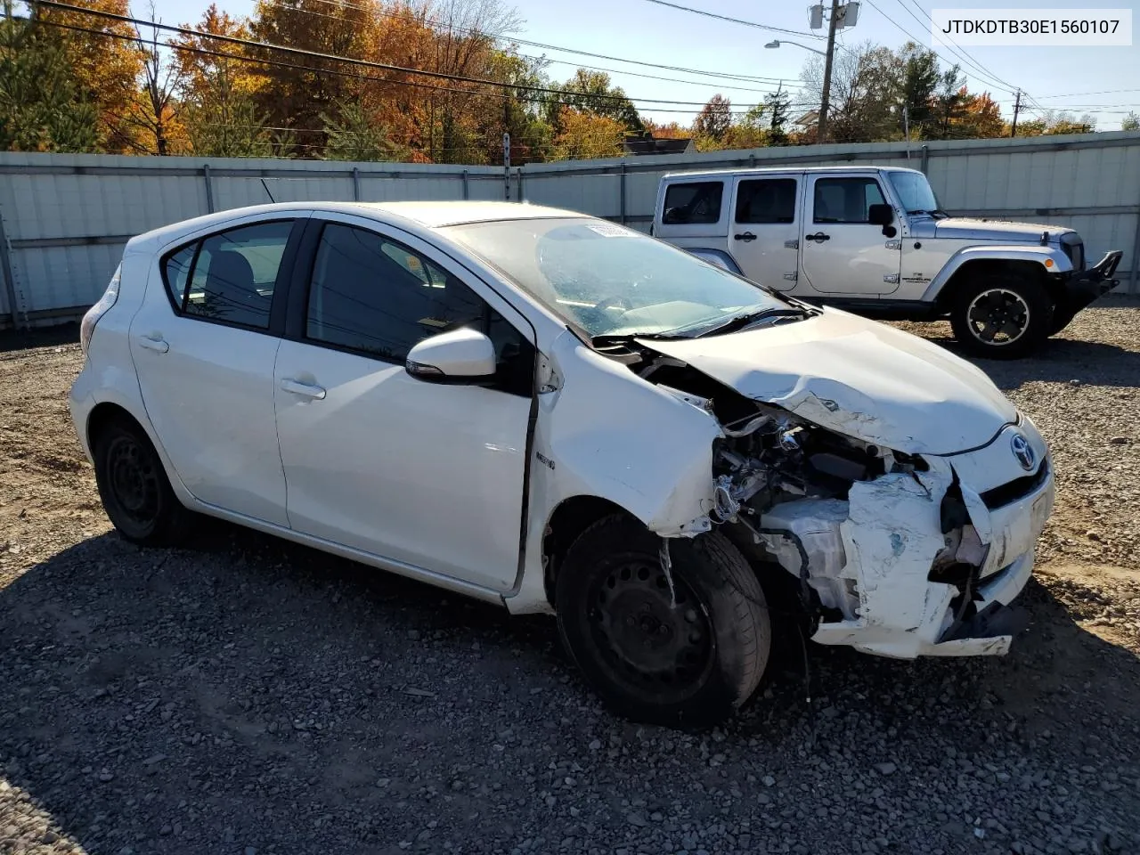 2014 Toyota Prius C VIN: JTDKDTB30E1560107 Lot: 76780094