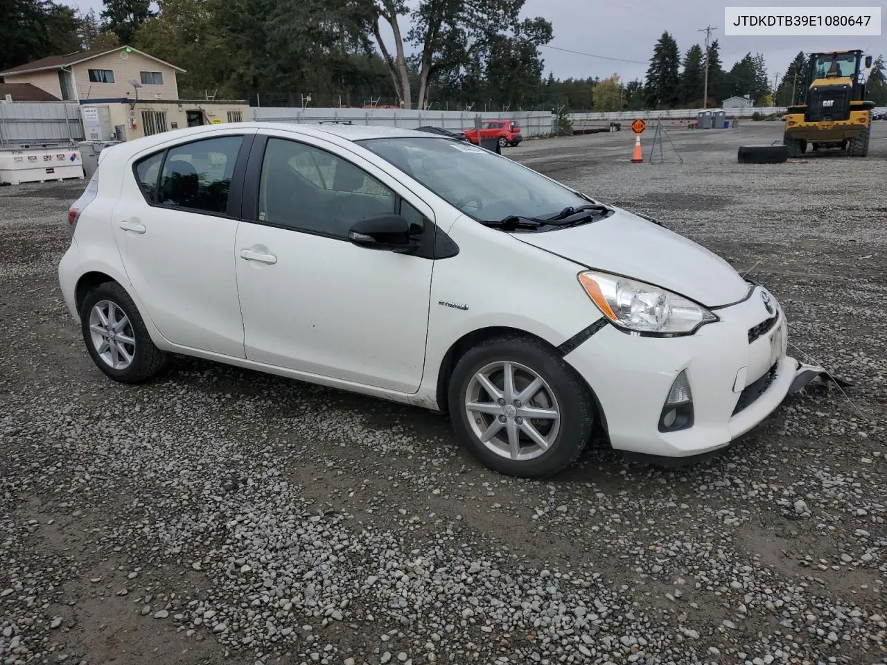 2014 Toyota Prius C VIN: JTDKDTB39E1080647 Lot: 76840324