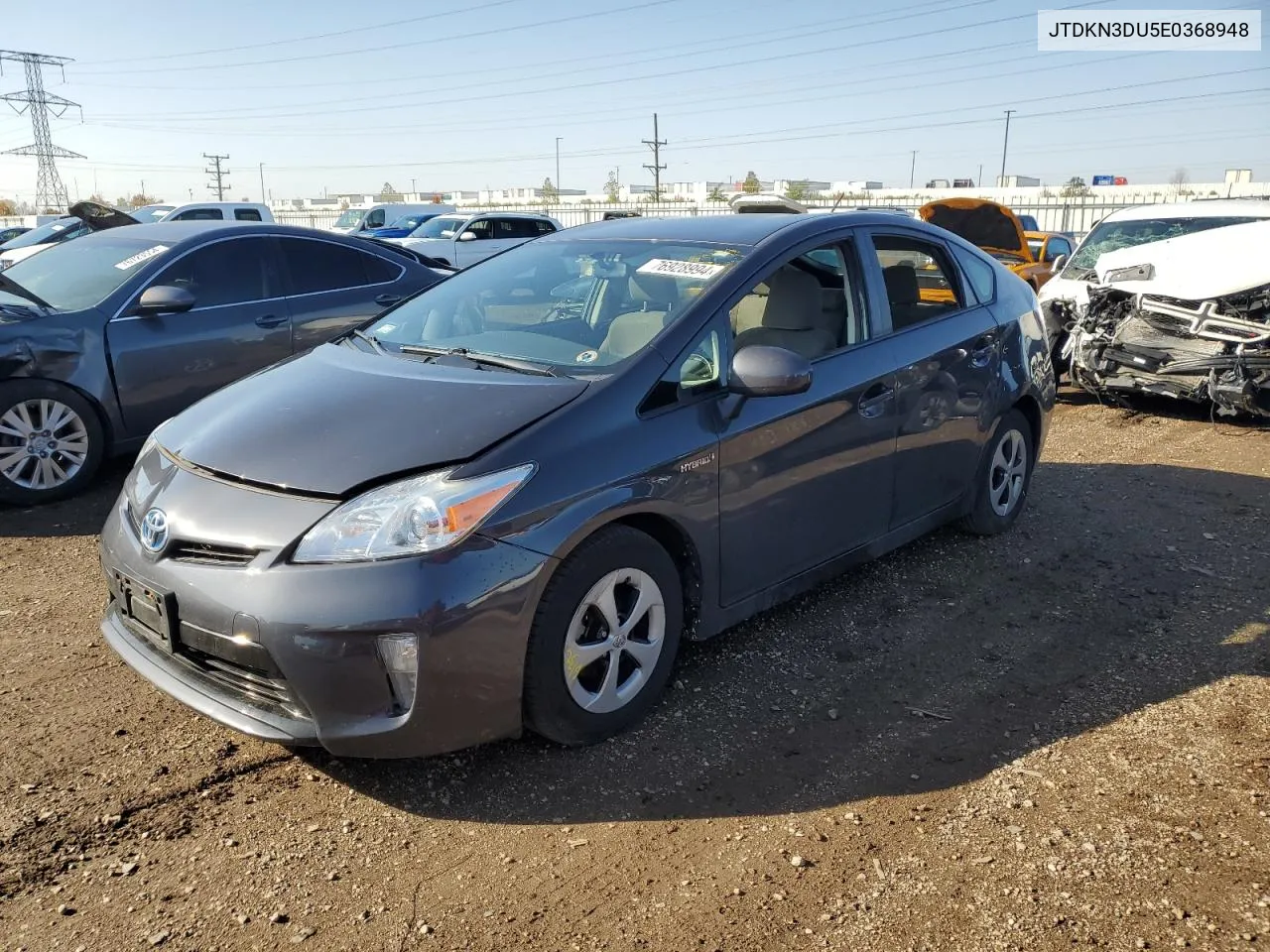 2014 Toyota Prius VIN: JTDKN3DU5E0368948 Lot: 76928994