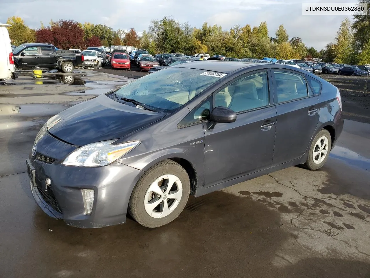 JTDKN3DU0E0362880 2014 Toyota Prius