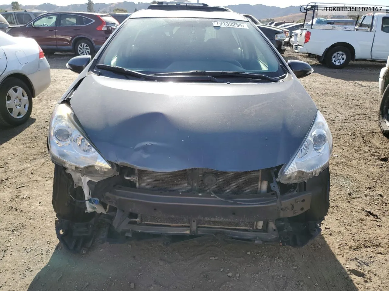 2014 Toyota Prius C VIN: JTDKDTB35E1071167 Lot: 77133294