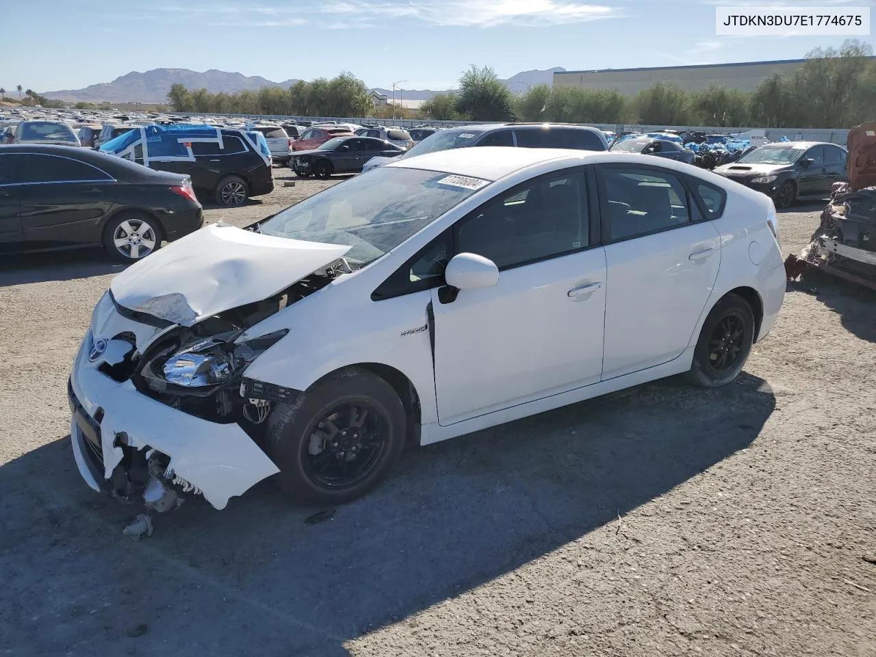 2014 Toyota Prius VIN: JTDKN3DU7E1774675 Lot: 77206004