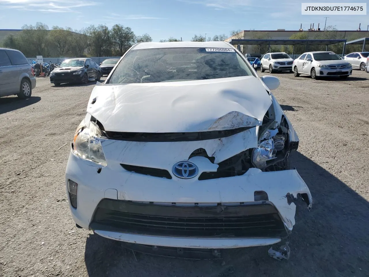 2014 Toyota Prius VIN: JTDKN3DU7E1774675 Lot: 77206004