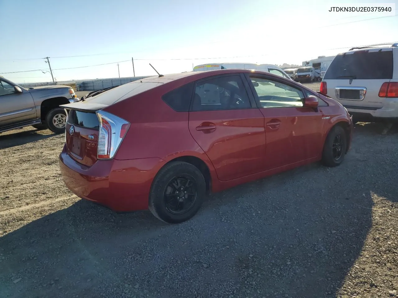 JTDKN3DU2E0375940 2014 Toyota Prius