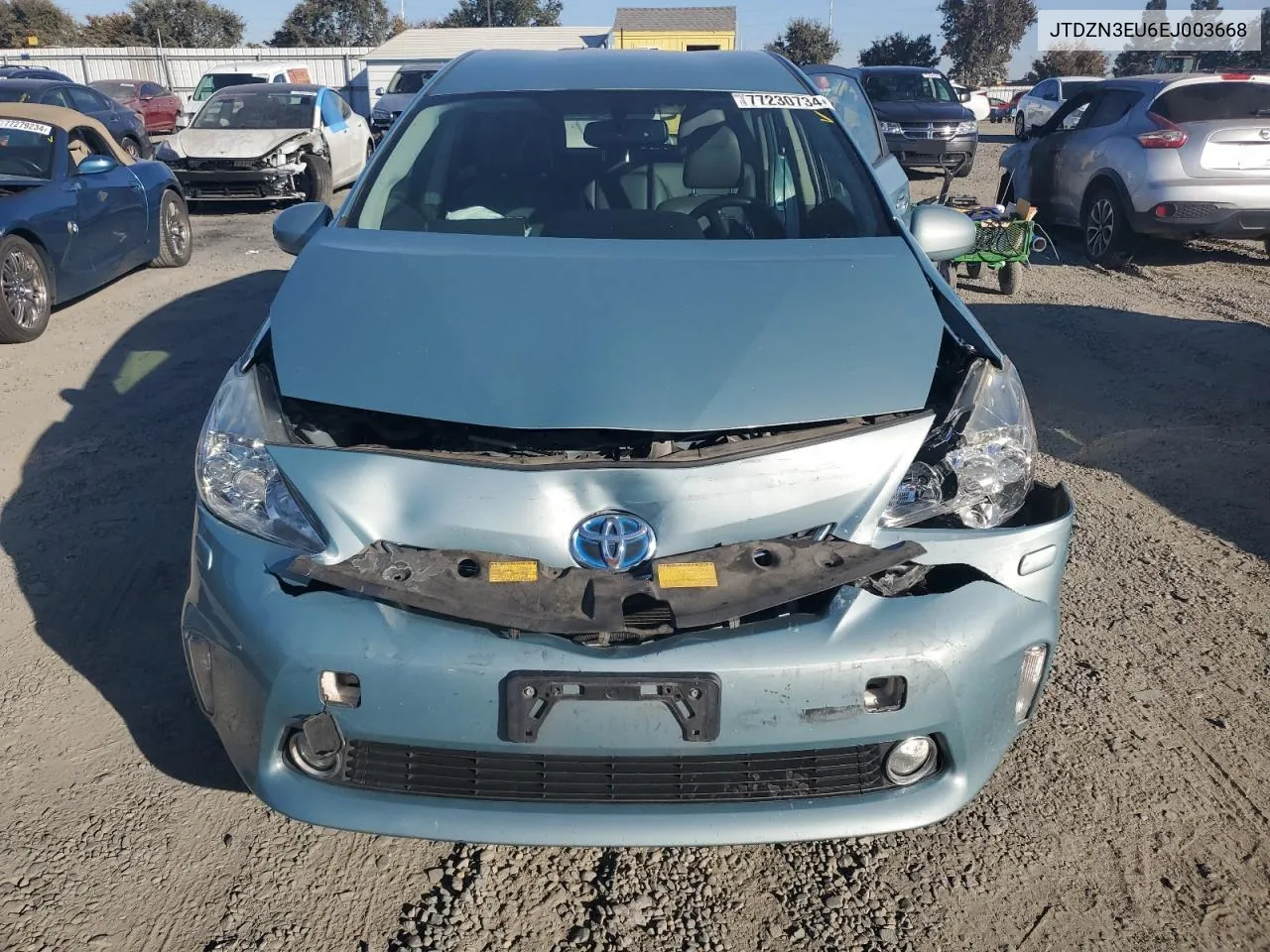 2014 Toyota Prius V VIN: JTDZN3EU6EJ003668 Lot: 77230734