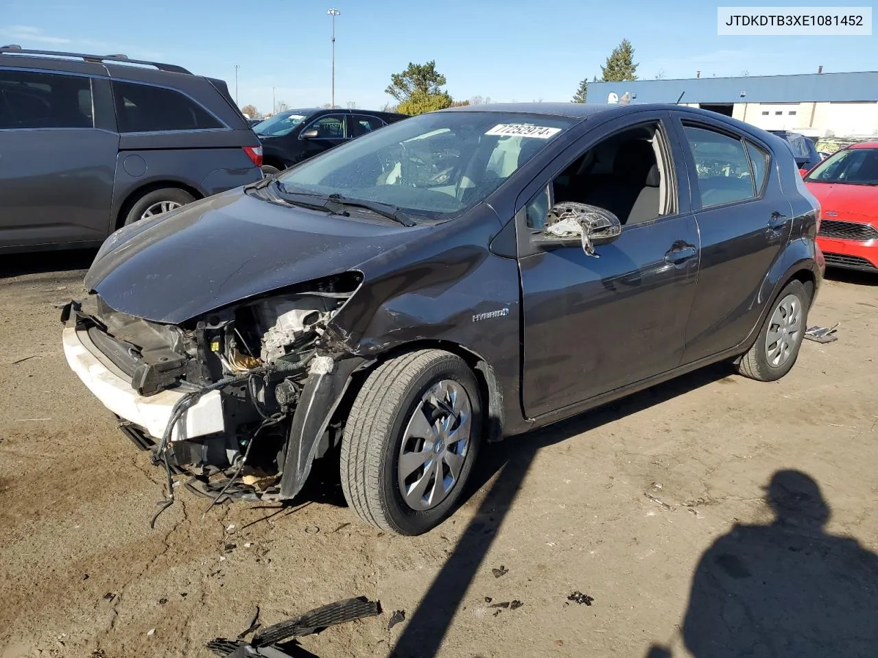 JTDKDTB3XE1081452 2014 Toyota Prius C