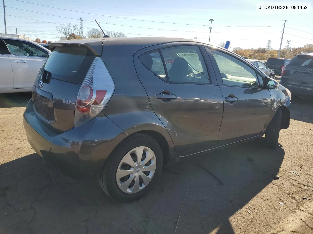 2014 Toyota Prius C VIN: JTDKDTB3XE1081452 Lot: 77252974