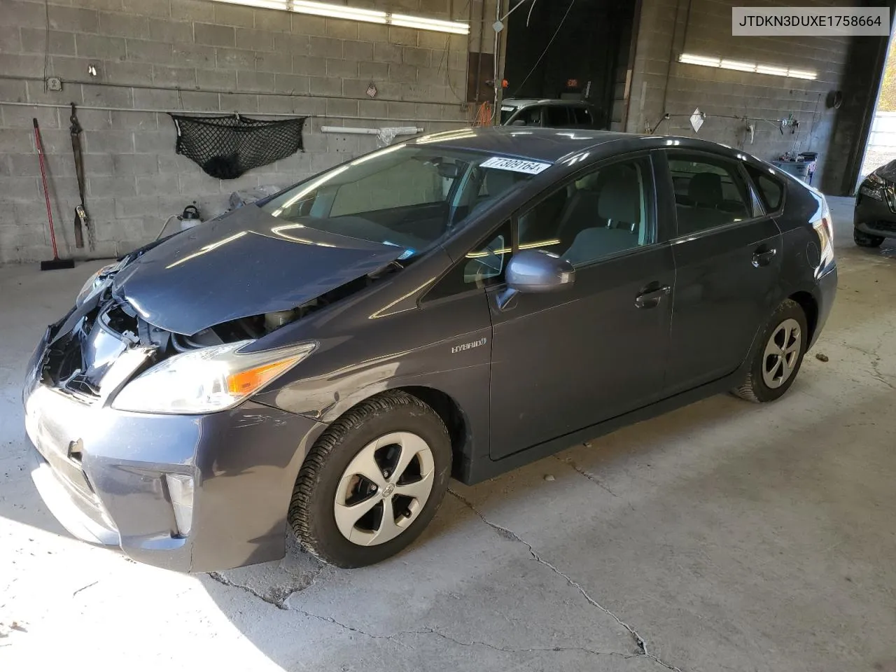 2014 Toyota Prius VIN: JTDKN3DUXE1758664 Lot: 77309164