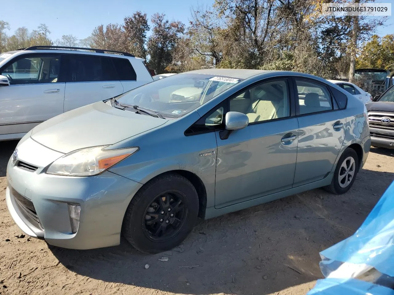 2014 Toyota Prius VIN: JTDKN3DU6E1791029 Lot: 77651804