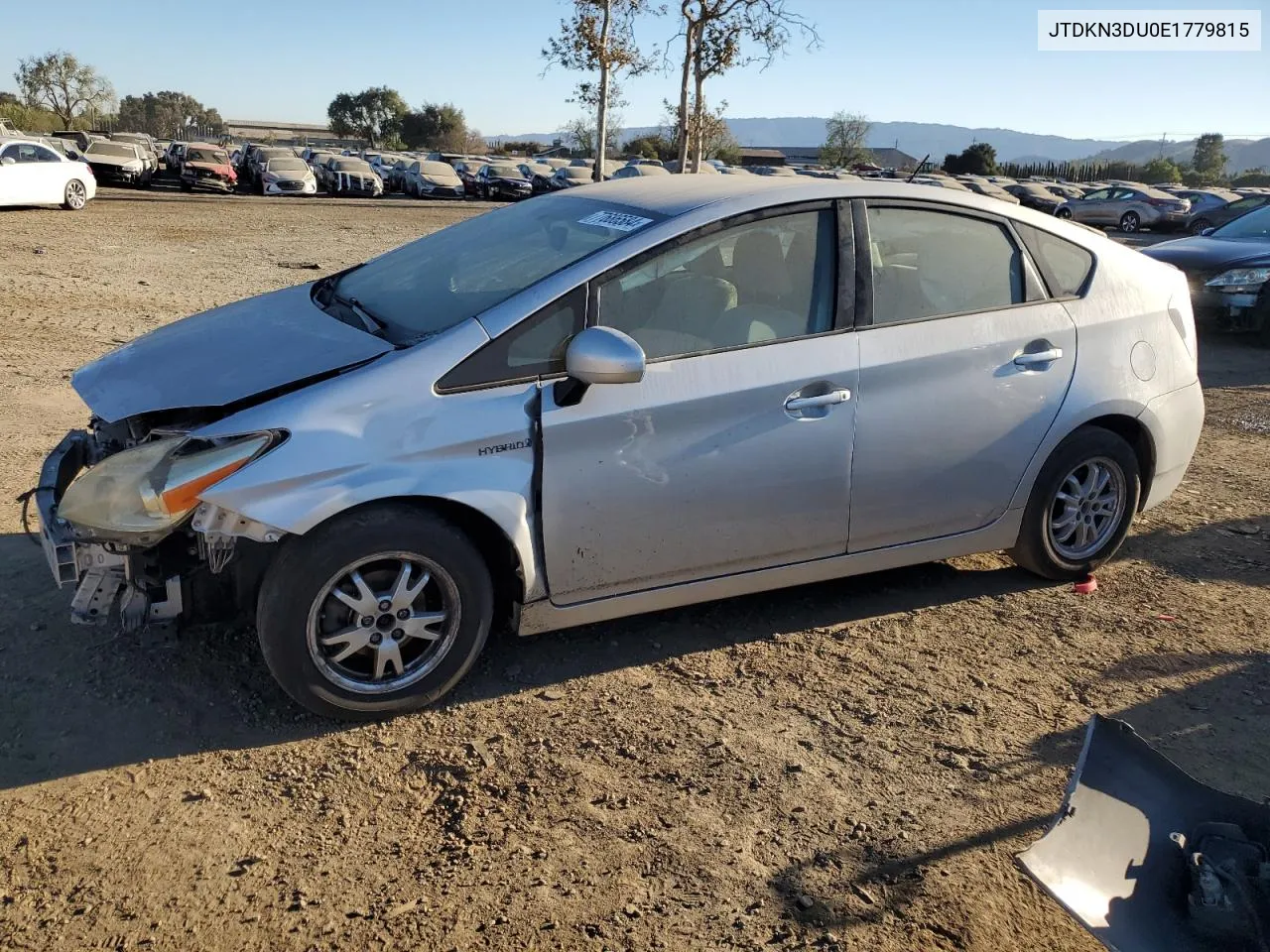 JTDKN3DU0E1779815 2014 Toyota Prius