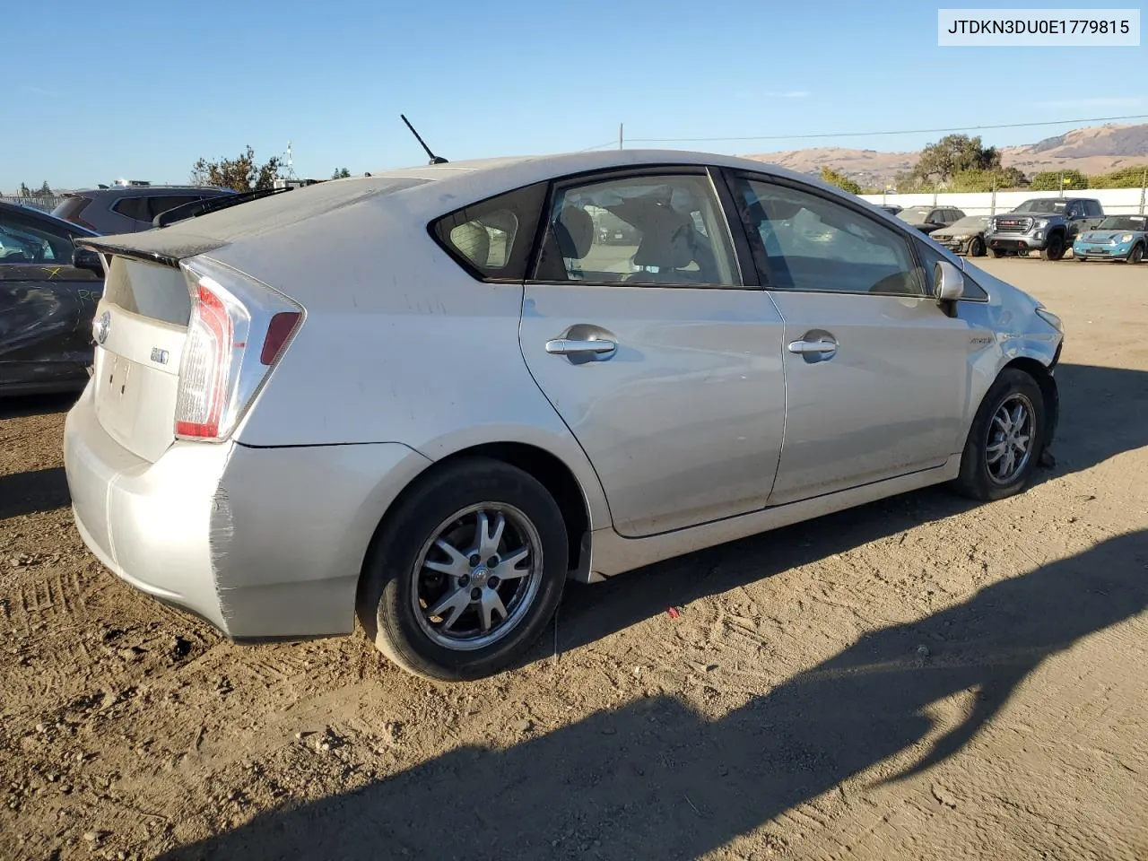 JTDKN3DU0E1779815 2014 Toyota Prius