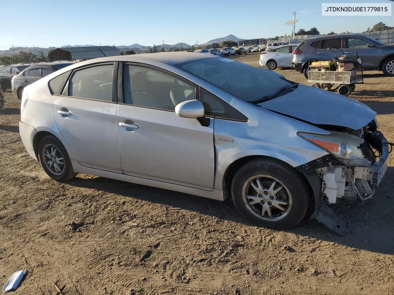 2014 Toyota Prius VIN: JTDKN3DU0E1779815 Lot: 77686584