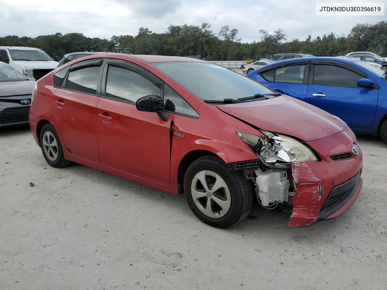 2014 Toyota Prius VIN: JTDKN3DU3E0356619 Lot: 77752394