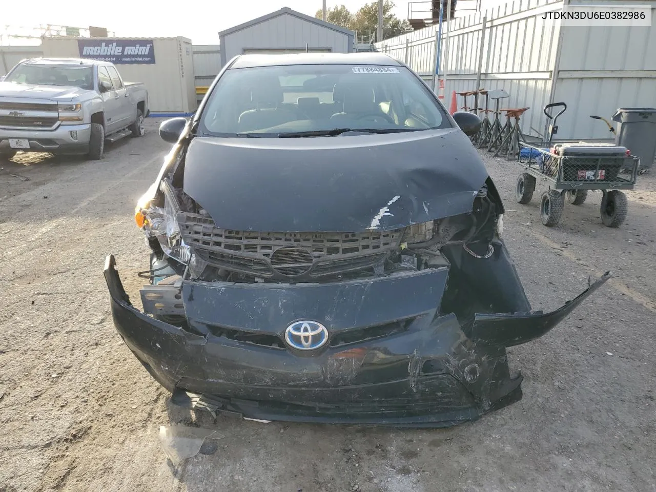 2014 Toyota Prius VIN: JTDKN3DU6E0382986 Lot: 77884834