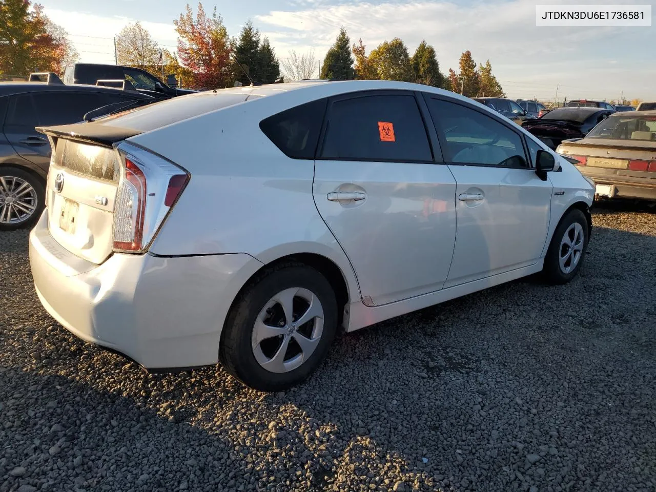 JTDKN3DU6E1736581 2014 Toyota Prius