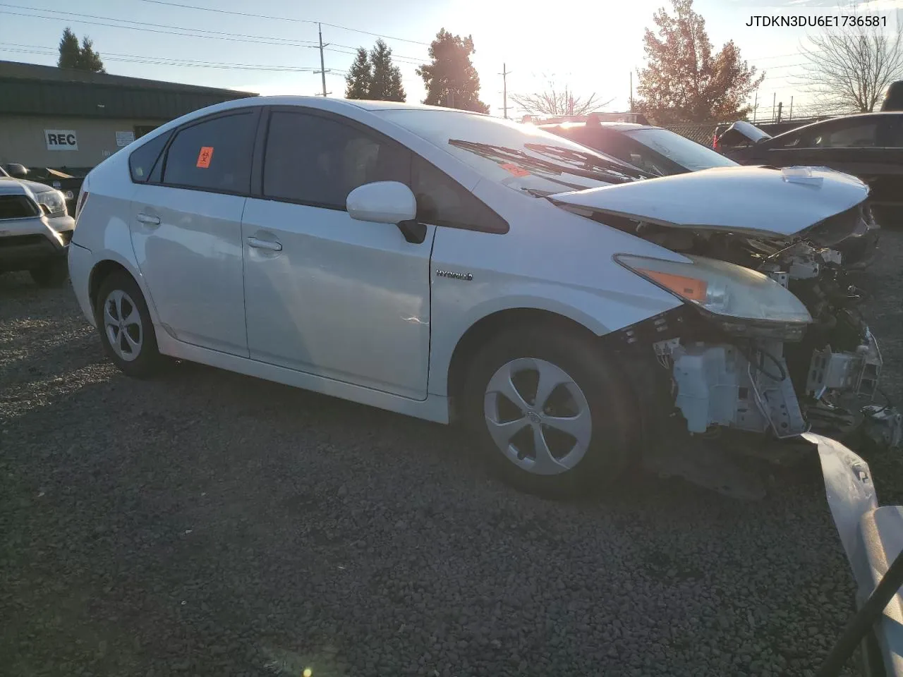 2014 Toyota Prius VIN: JTDKN3DU6E1736581 Lot: 77890814