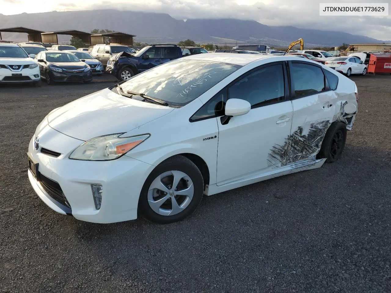 2014 Toyota Prius VIN: JTDKN3DU6E1773629 Lot: 78094574