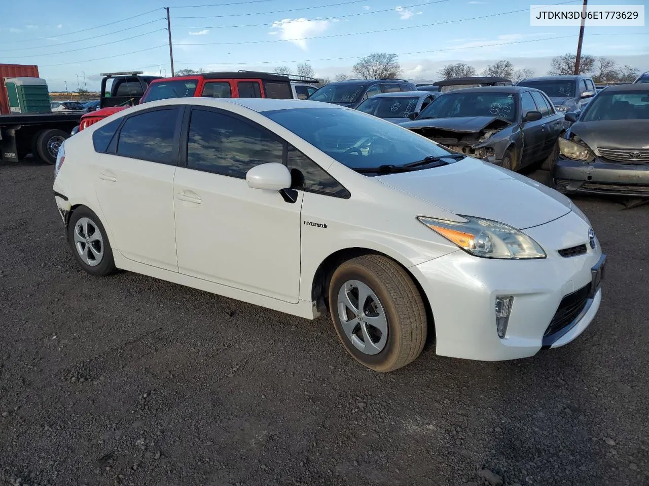 2014 Toyota Prius VIN: JTDKN3DU6E1773629 Lot: 78094574