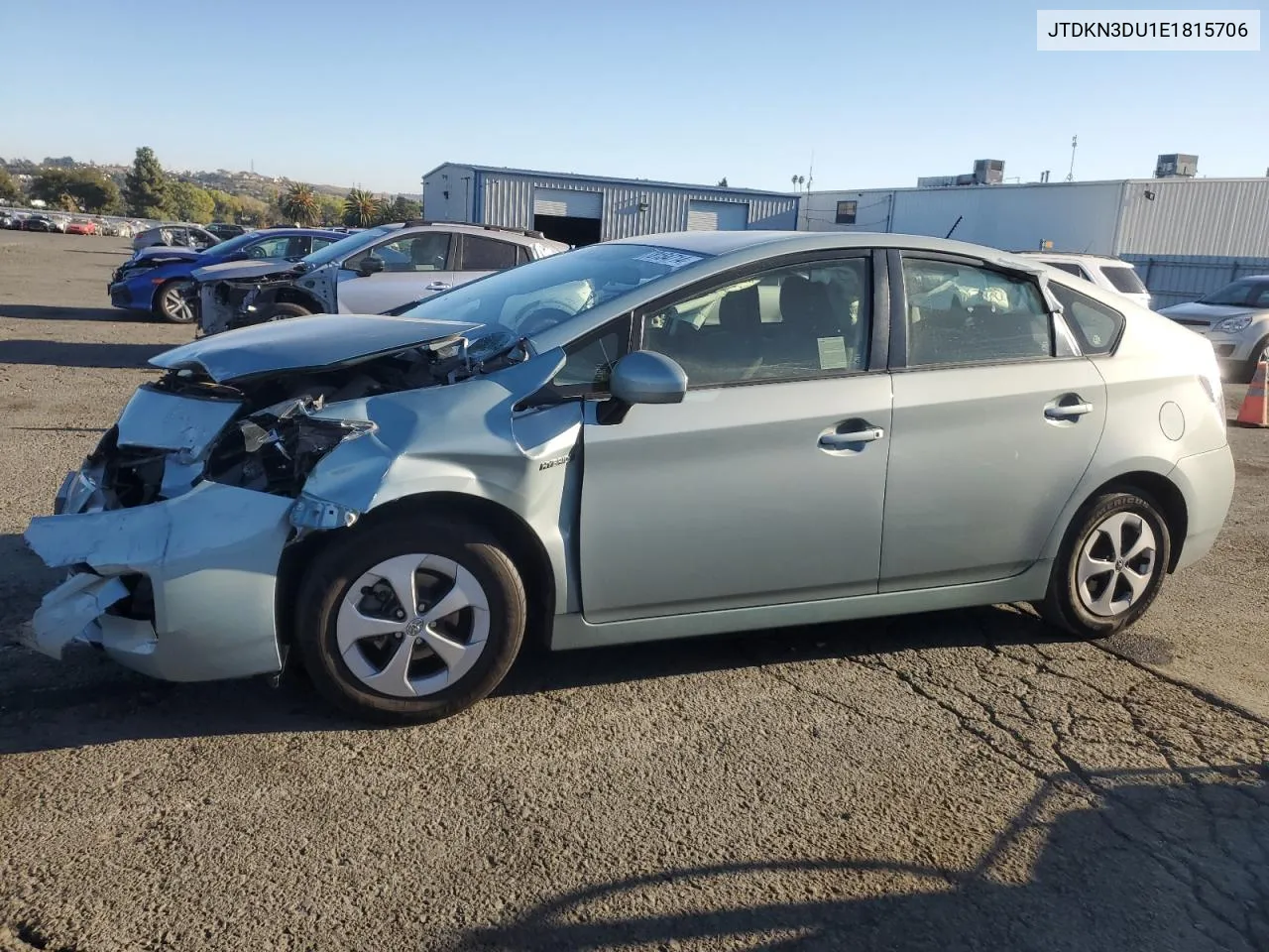 2014 Toyota Prius VIN: JTDKN3DU1E1815706 Lot: 78154714