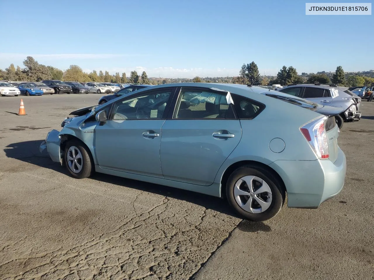 2014 Toyota Prius VIN: JTDKN3DU1E1815706 Lot: 78154714