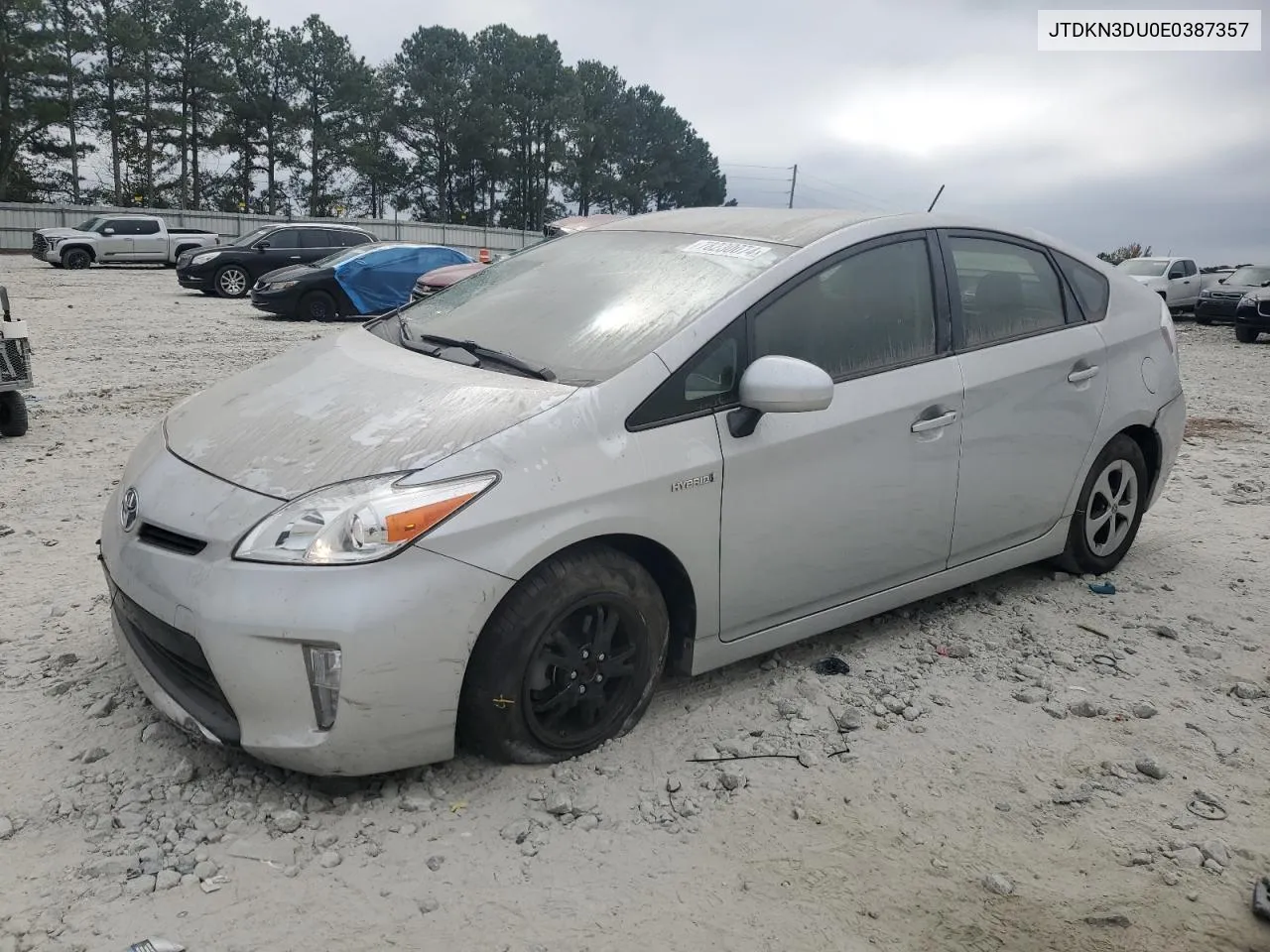 JTDKN3DU0E0387357 2014 Toyota Prius