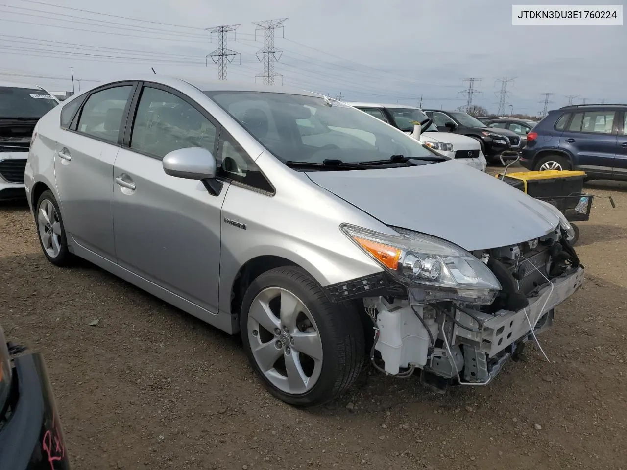 2014 Toyota Prius VIN: JTDKN3DU3E1760224 Lot: 78507504