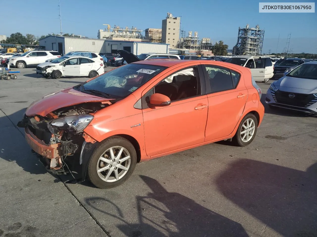 2014 Toyota Prius C VIN: JTDKDTB30E1067950 Lot: 79271184