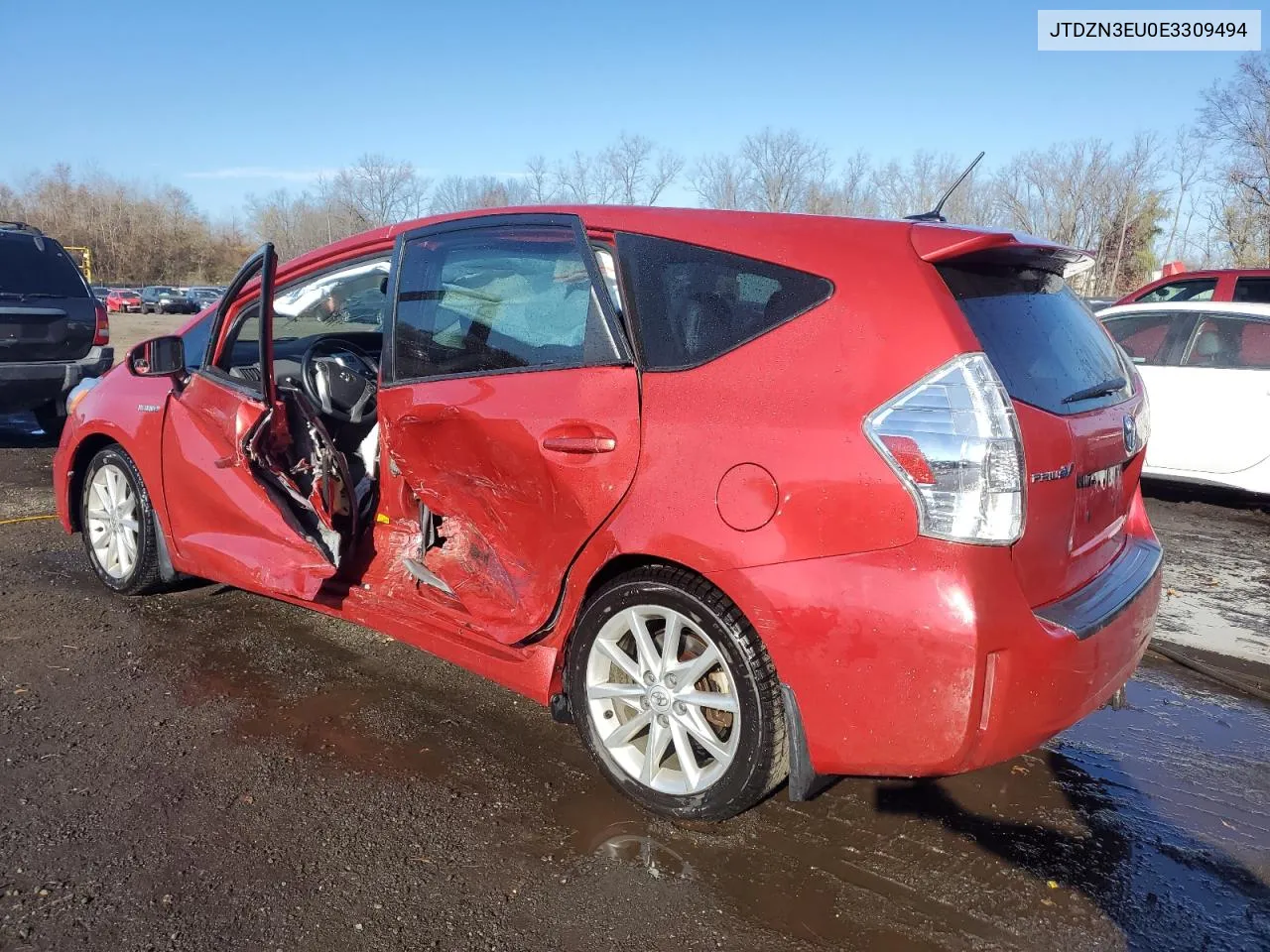 2014 Toyota Prius V VIN: JTDZN3EU0E3309494 Lot: 79396604