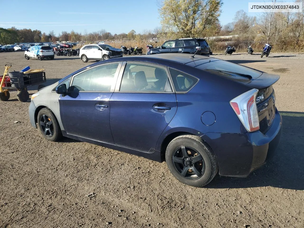 2014 Toyota Prius VIN: JTDKN3DUXE0374843 Lot: 79495224