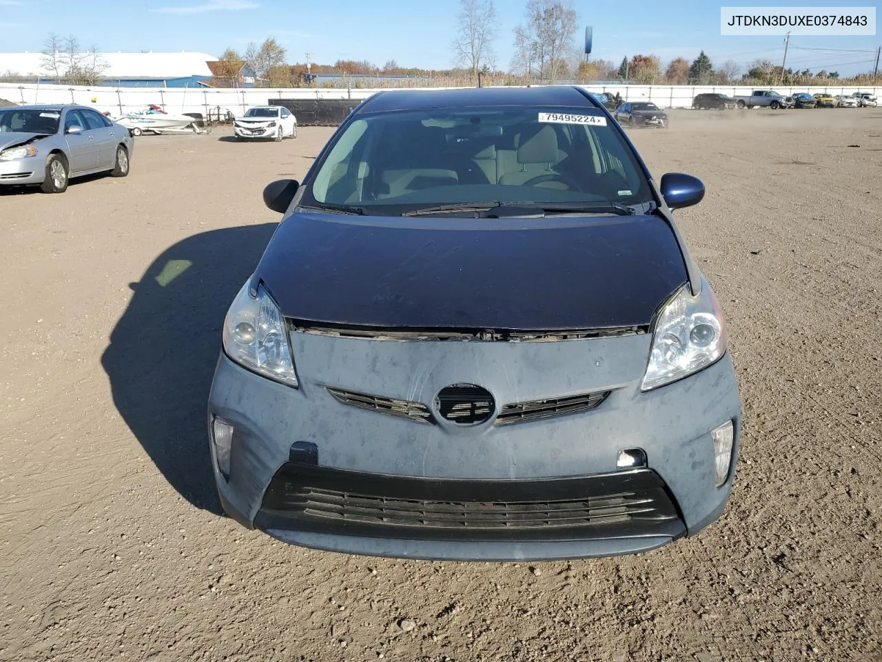 2014 Toyota Prius VIN: JTDKN3DUXE0374843 Lot: 79495224