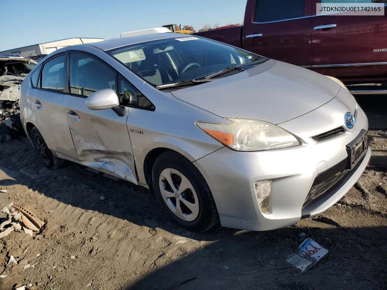 JTDKN3DU0E1742165 2014 Toyota Prius