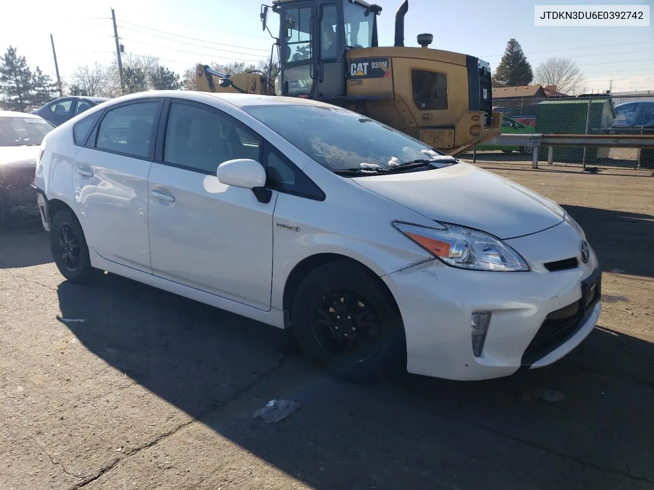 2014 Toyota Prius VIN: JTDKN3DU6E0392742 Lot: 80502884