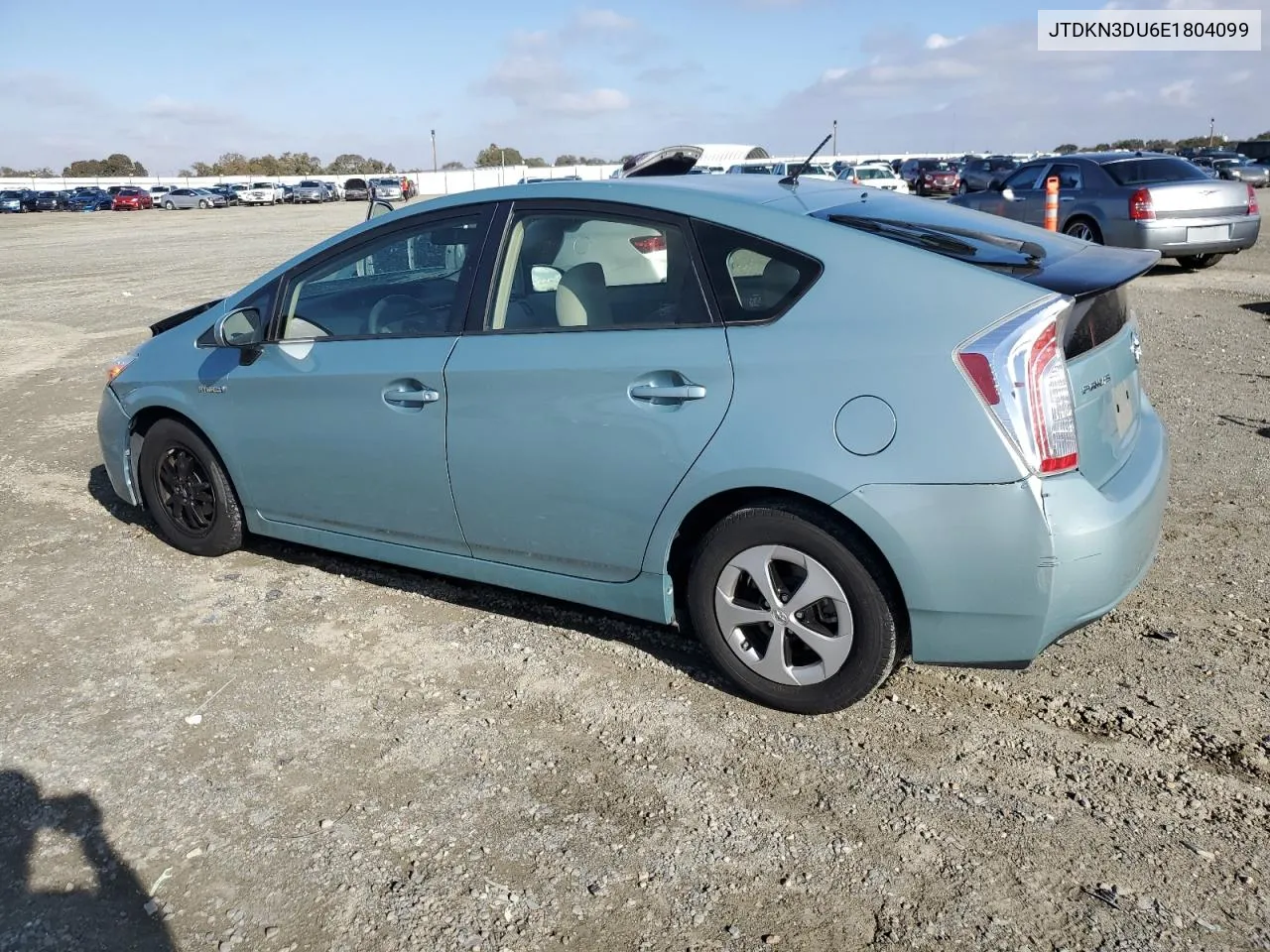 2014 Toyota Prius VIN: JTDKN3DU6E1804099 Lot: 80881894