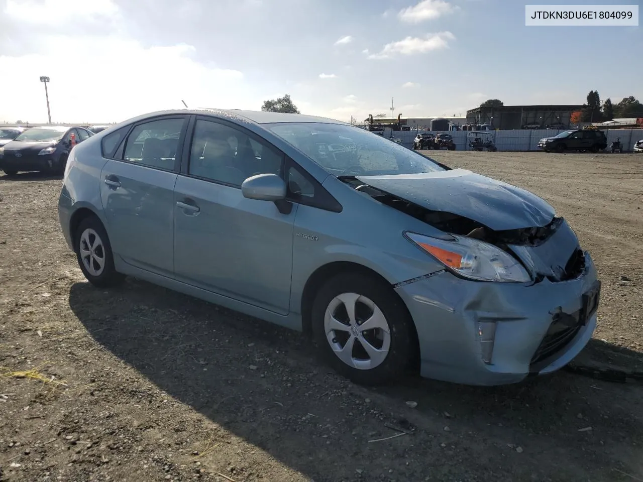 2014 Toyota Prius VIN: JTDKN3DU6E1804099 Lot: 80881894