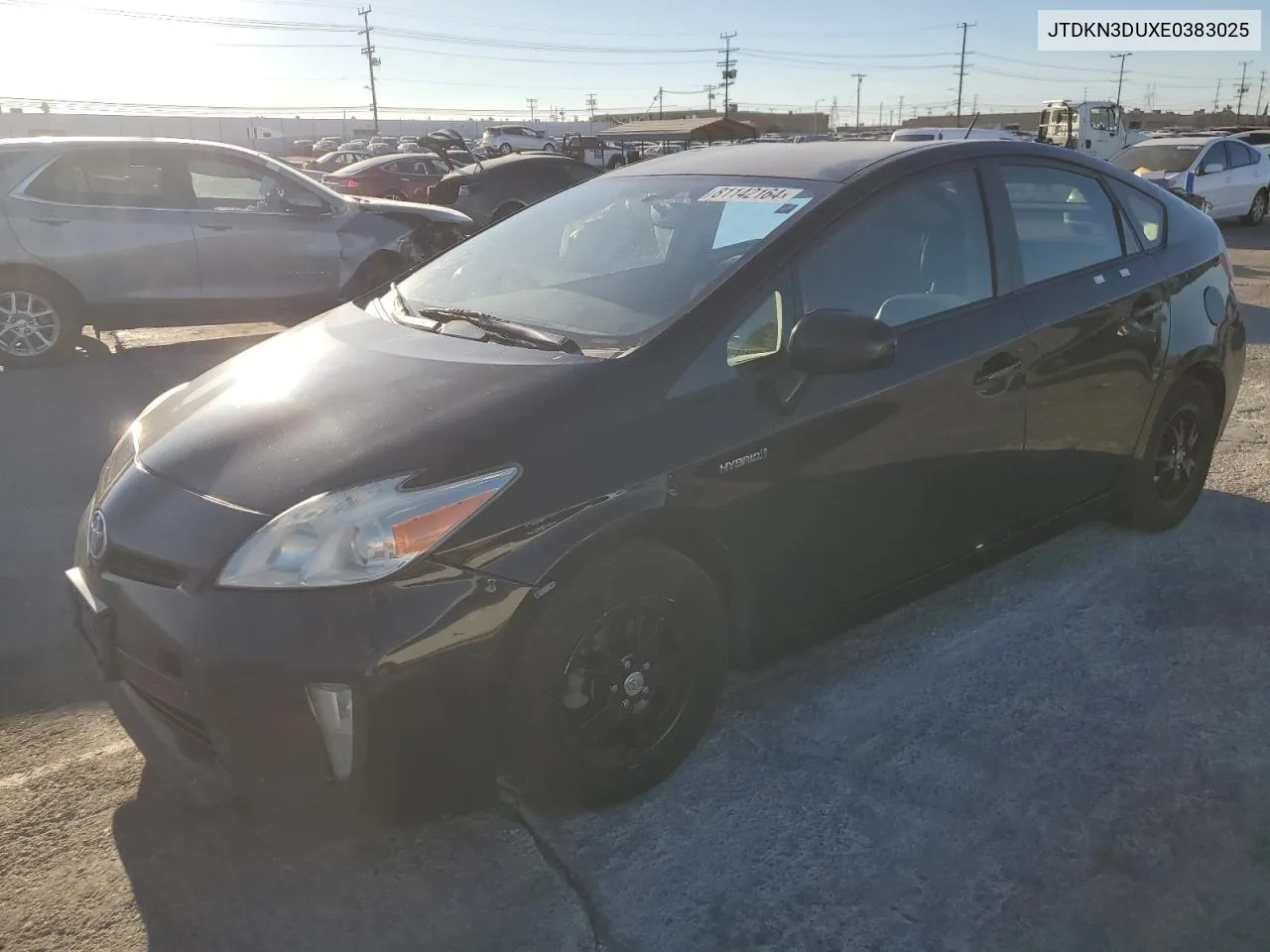 2014 Toyota Prius VIN: JTDKN3DUXE0383025 Lot: 81142164