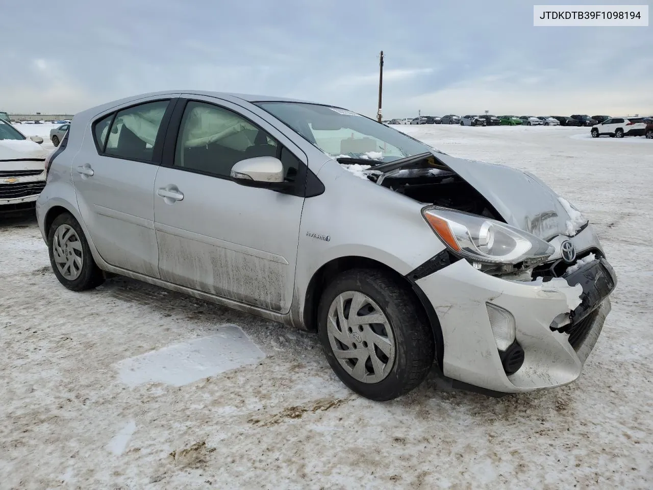 2015 Toyota Prius C VIN: JTDKDTB39F1098194 Lot: 39275304