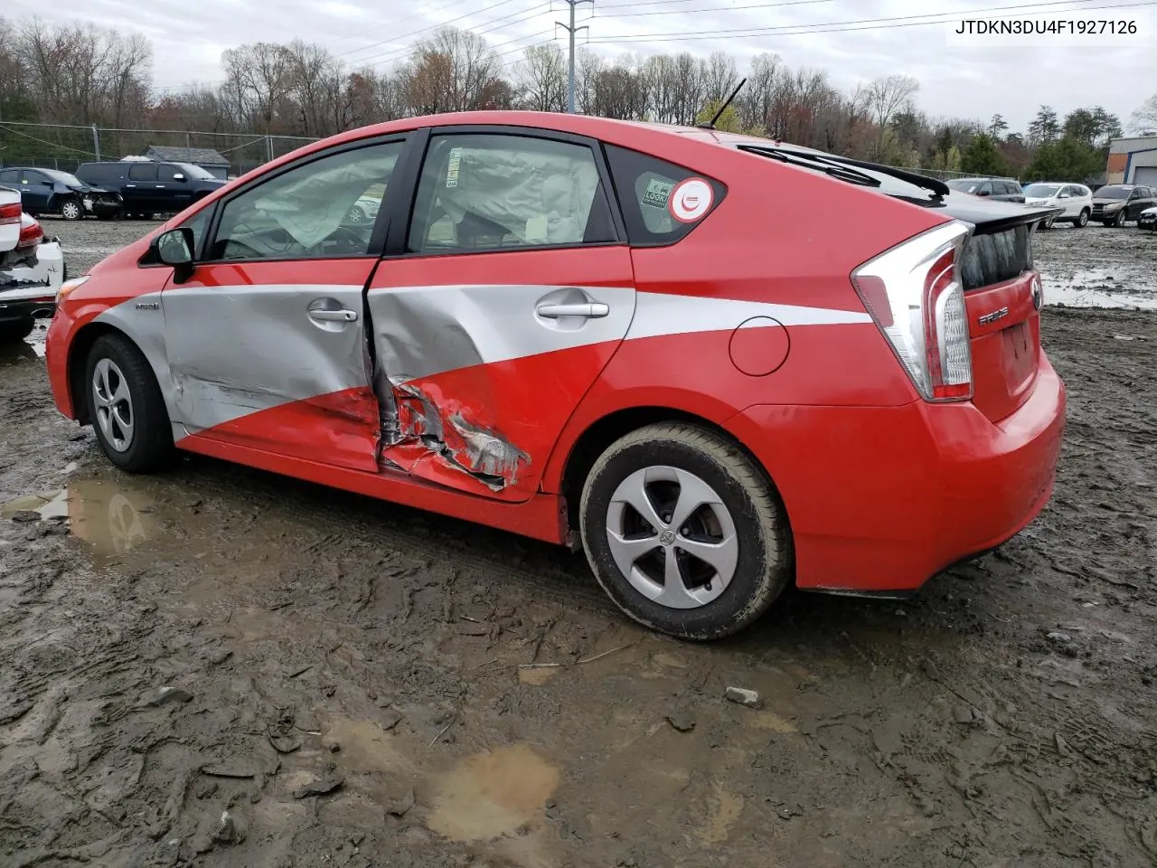 JTDKN3DU4F1927126 2015 Toyota Prius