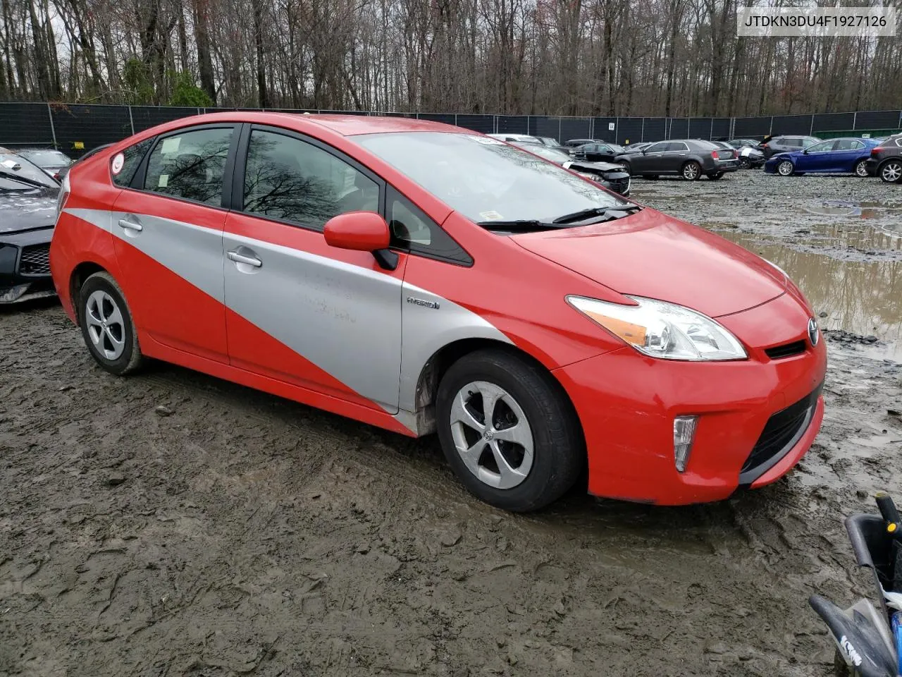 JTDKN3DU4F1927126 2015 Toyota Prius