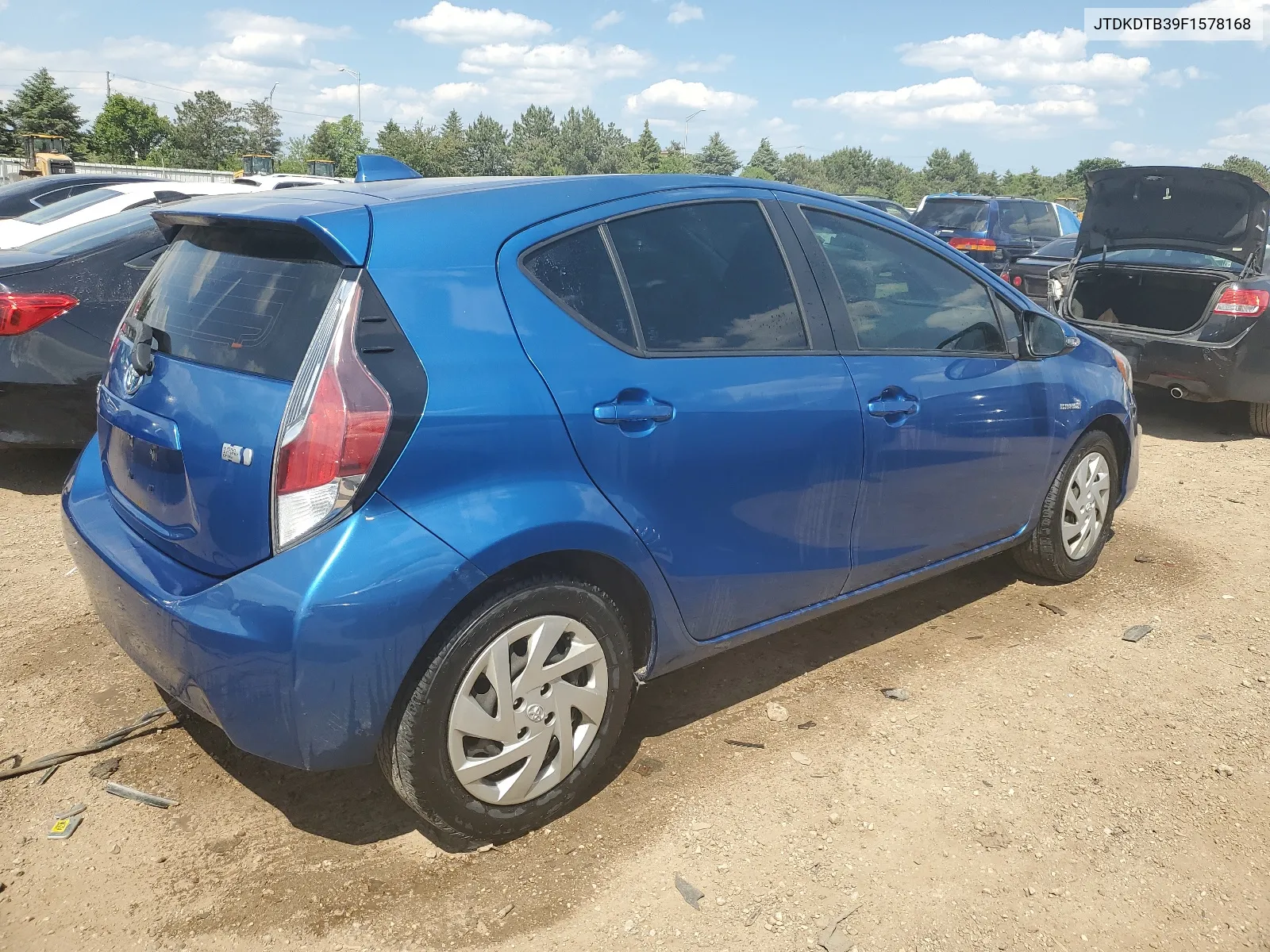 2015 Toyota Prius C VIN: JTDKDTB39F1578168 Lot: 55656664