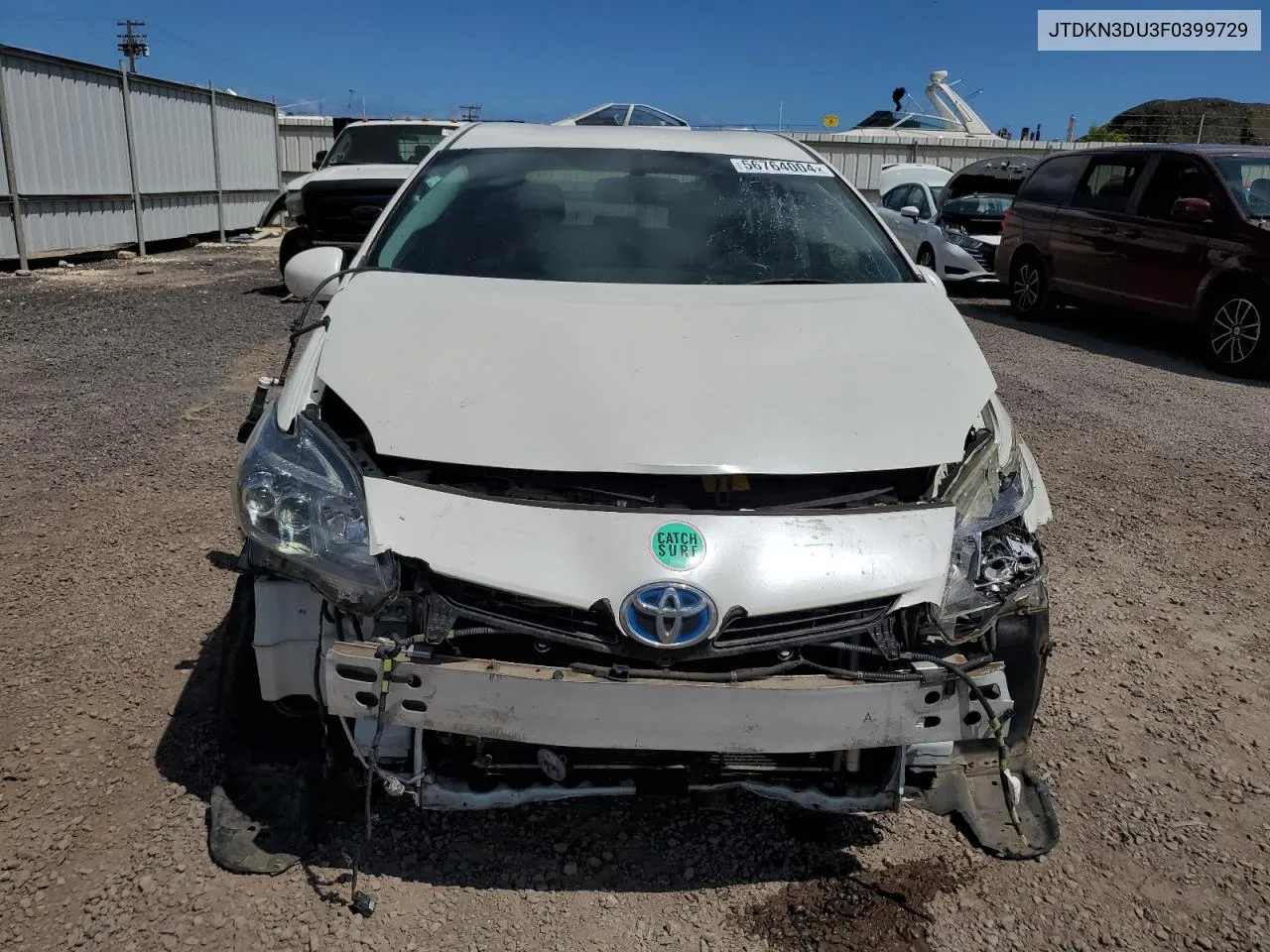 JTDKN3DU3F0399729 2015 Toyota Prius