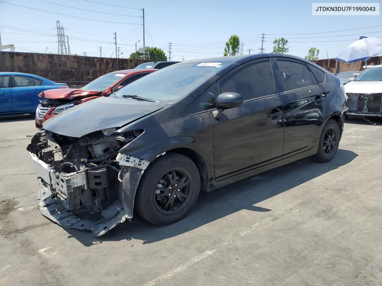 2015 Toyota Prius VIN: JTDKN3DU7F1990043 Lot: 58437174