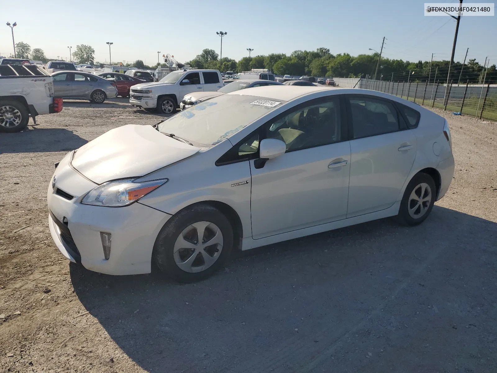 2015 Toyota Prius VIN: JTDKN3DU4F0421480 Lot: 58820114