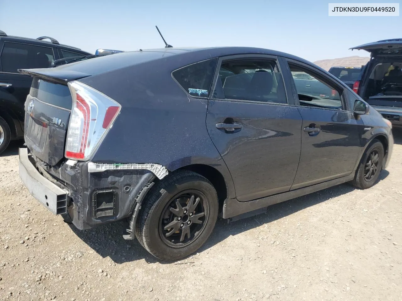 2015 Toyota Prius VIN: JTDKN3DU9F0449520 Lot: 59327484