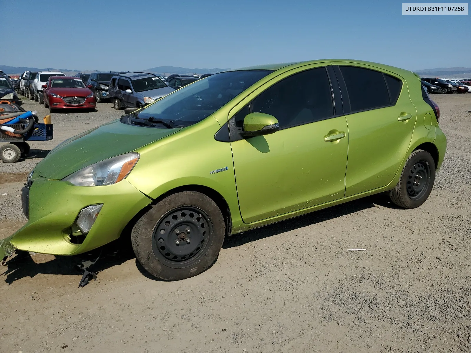 2015 Toyota Prius C VIN: JTDKDTB31F1107258 Lot: 62386444