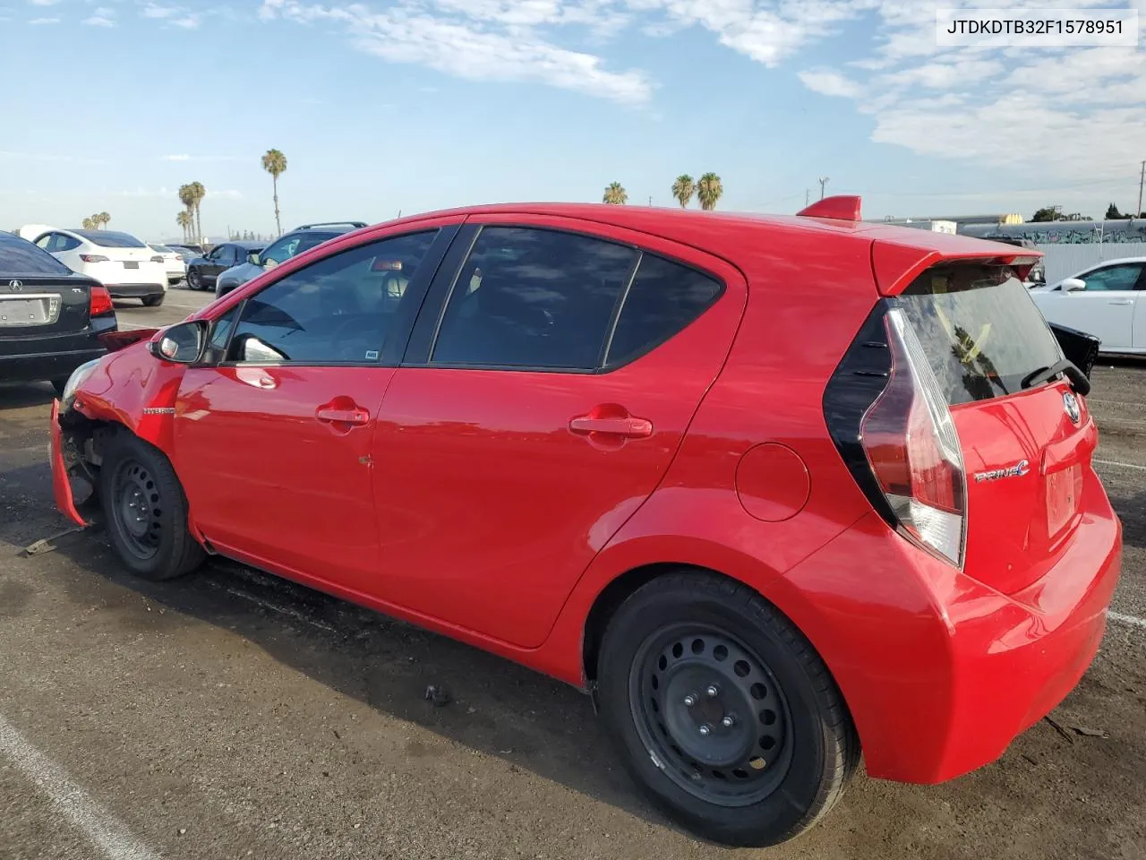 2015 Toyota Prius C VIN: JTDKDTB32F1578951 Lot: 63507374