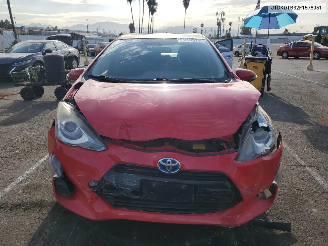 2015 Toyota Prius C VIN: JTDKDTB32F1578951 Lot: 63507374