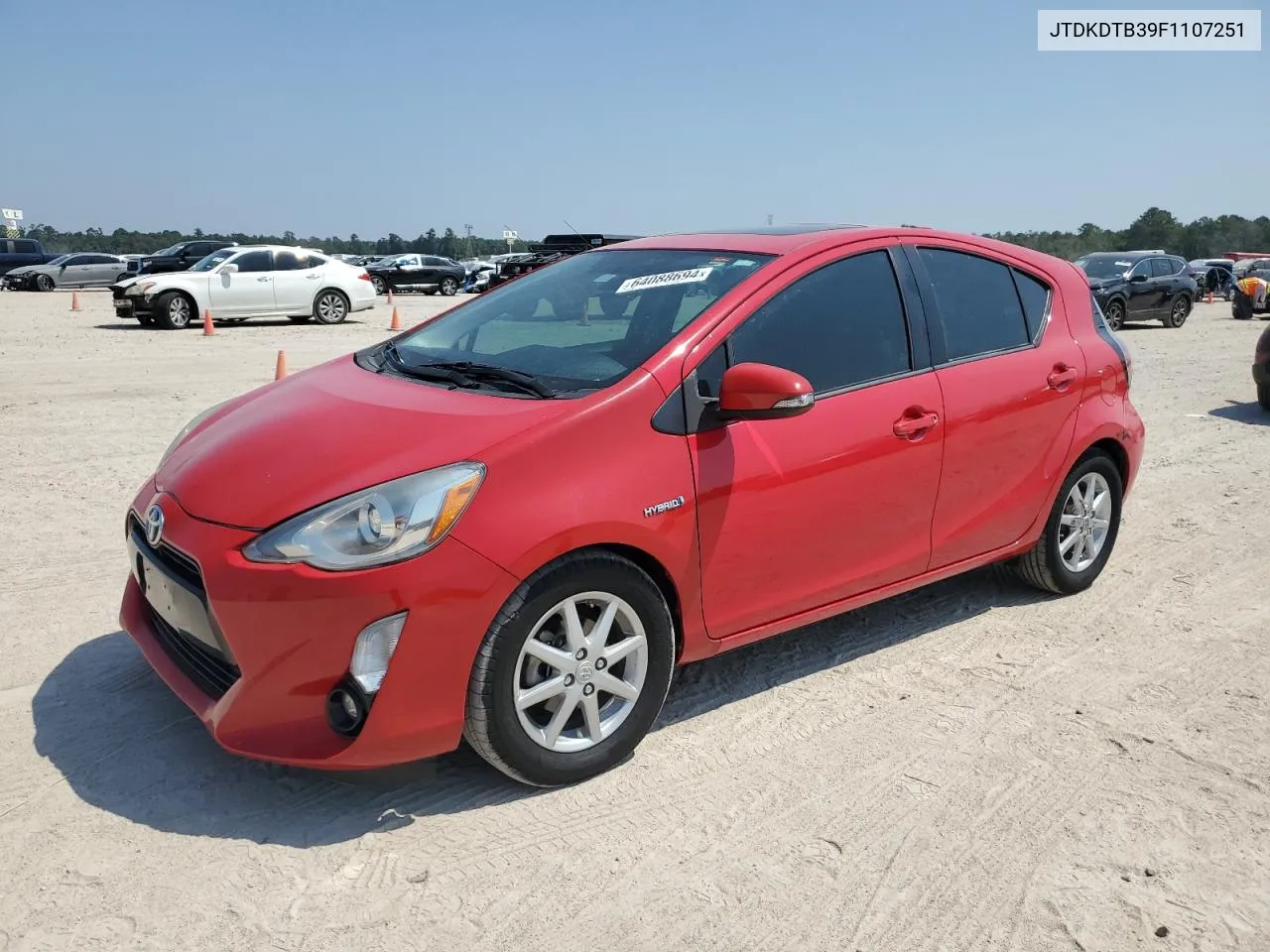 2015 Toyota Prius C VIN: JTDKDTB39F1107251 Lot: 64088694