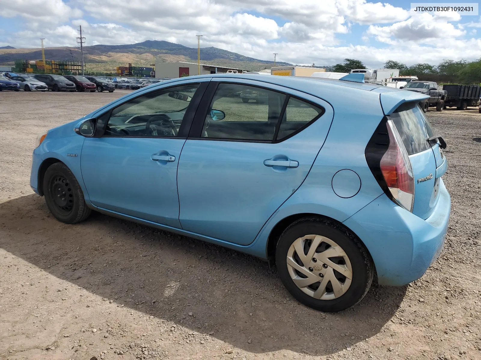 2015 Toyota Prius C VIN: JTDKDTB30F1092431 Lot: 64412854